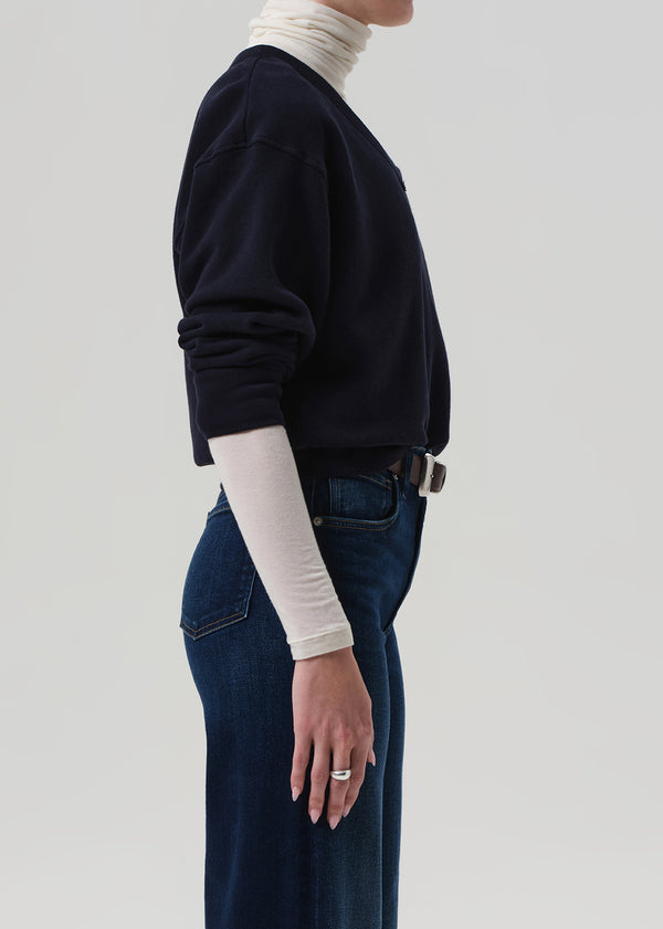 Gold Sign Vernata Pullover In Navy