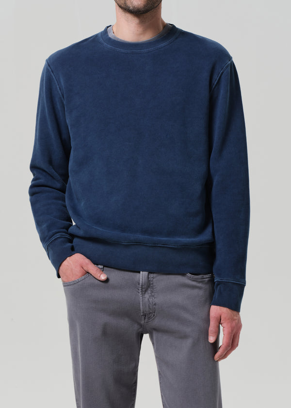 Gold Sign Vintage Crewneck Sweatshirt In Indigo