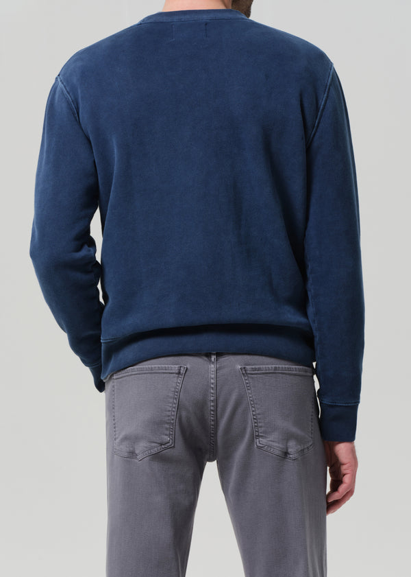 Gold Sign Vintage Crewneck Sweatshirt In Indigo
