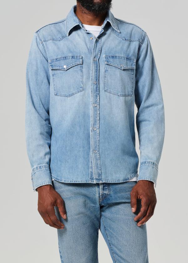 Gold Sign Western Shirt In Oren