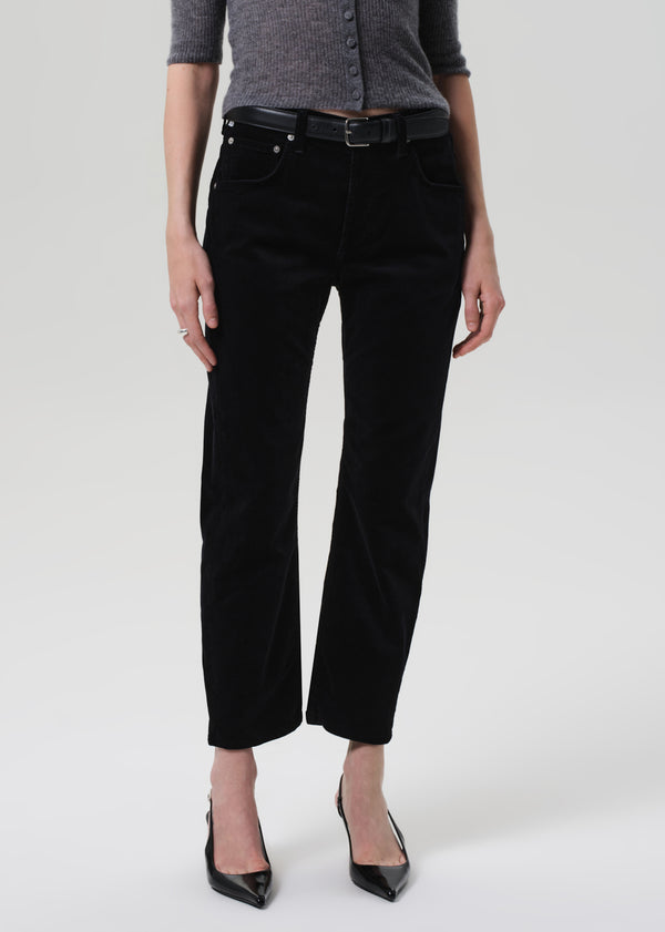 Gold Sign Winslow Boyfriend Corduroy In Black