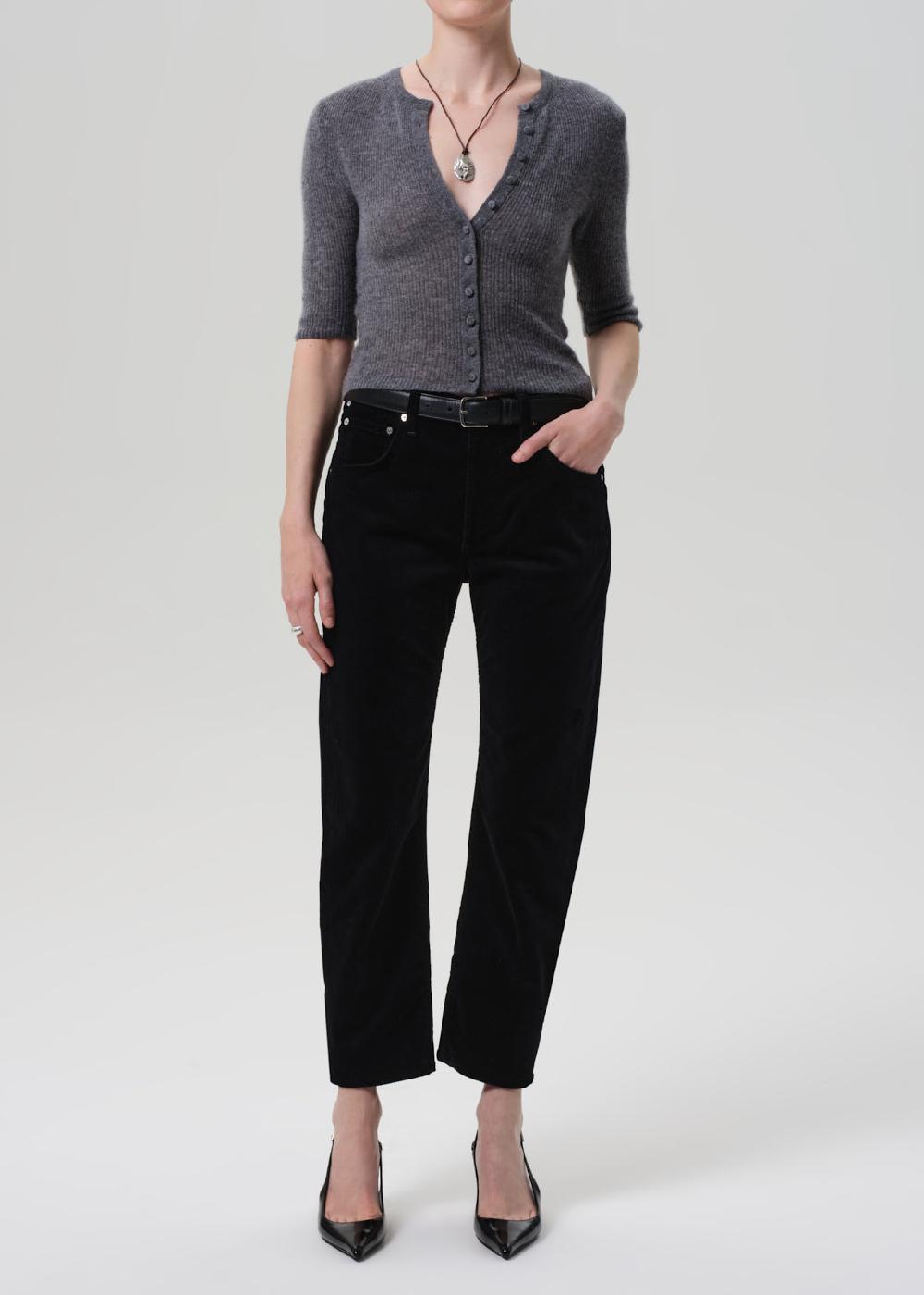 gold sign Winslow Boyfriend Corduroy In Black