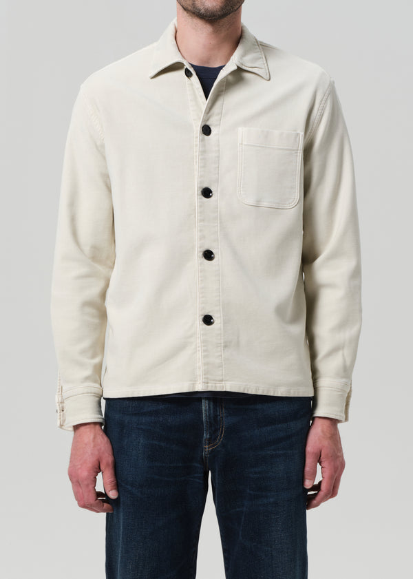 Gold Sign Work Shirt In Canvas