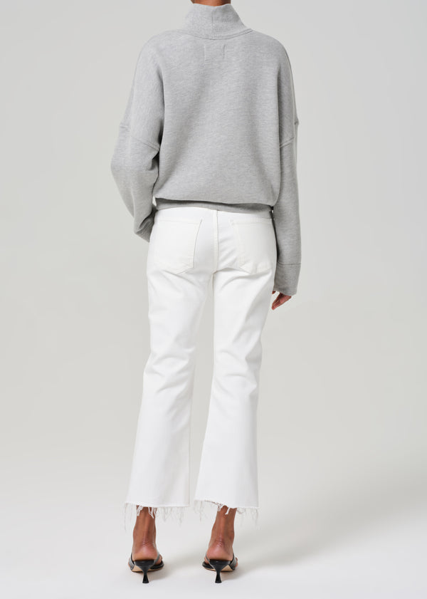 Gold Sign Isola Mid Rise Cropped Boot In Soft White