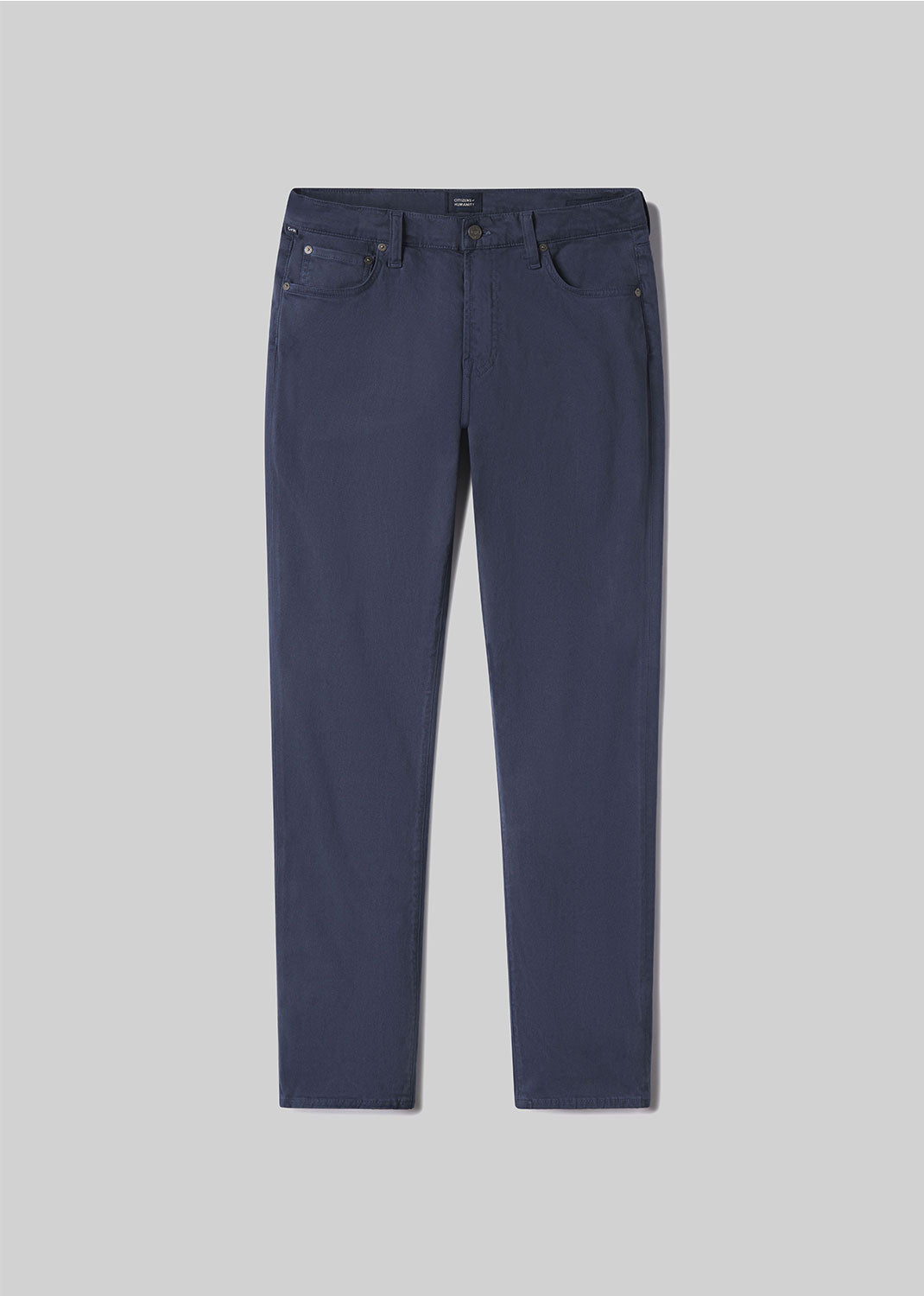 gold sign London Tapered Slim Brushed Sateen In Lowell Blue