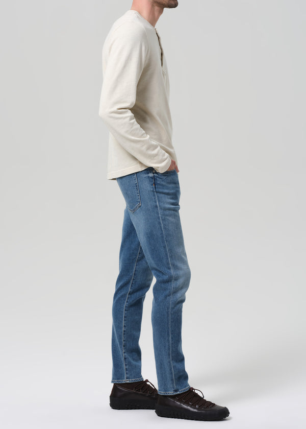 Gold Sign London Tapered Slim Cashmere Denim In Anders