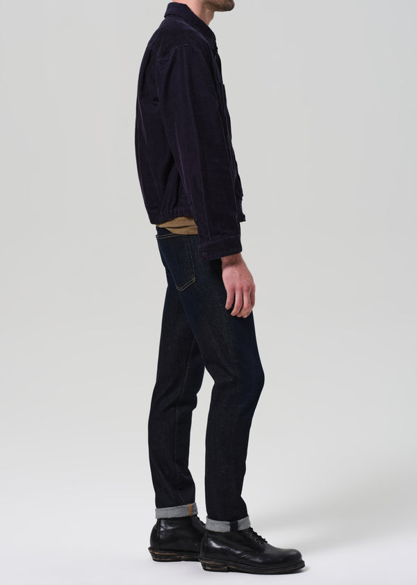 Gold Sign London Tapered Slim Cashmere Denim In Falcon