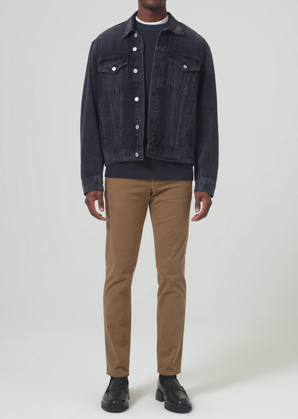 Gold Sign London Tapered Slim Stretch Twill In Dark Khaki