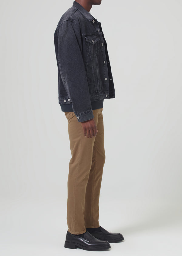 Gold Sign London Tapered Slim Stretch Twill In Dark Khaki