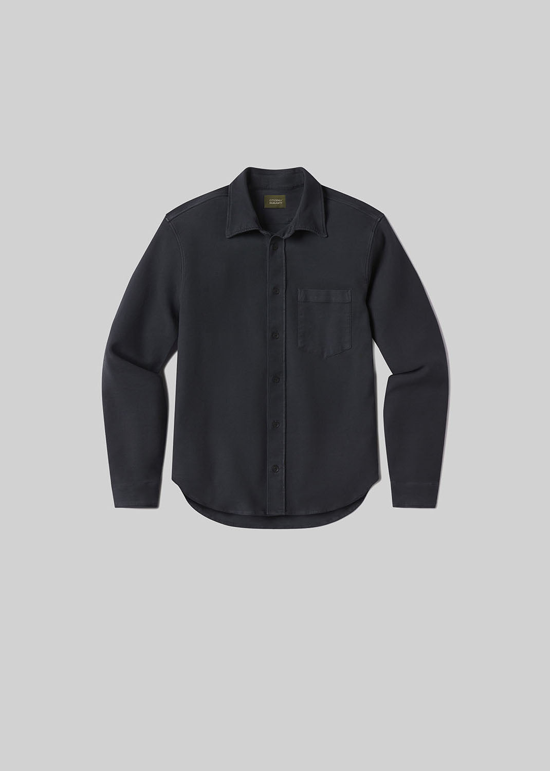 gold sign Luca Bucket Dye Shirt French Terry In Washed Black