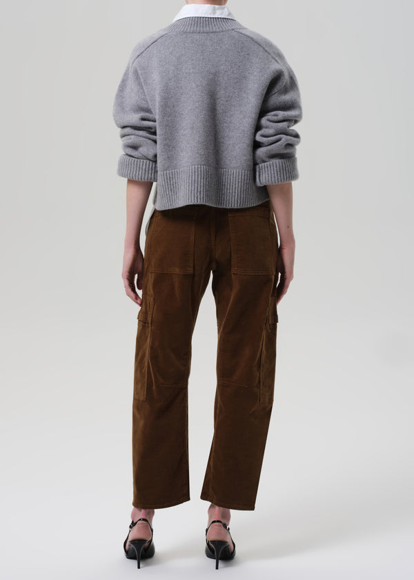 Gold Sign Marcelle Low Slung Easy Cargo Corduroy In Manuka