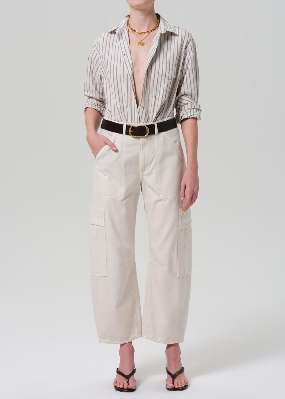 gold sign Marcelle Low Slung Easy Cargo In Almondette