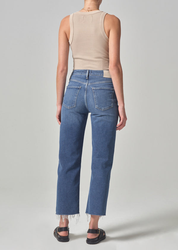 Gold Sign Maternity Florence Wide Straight In Blue Lotus