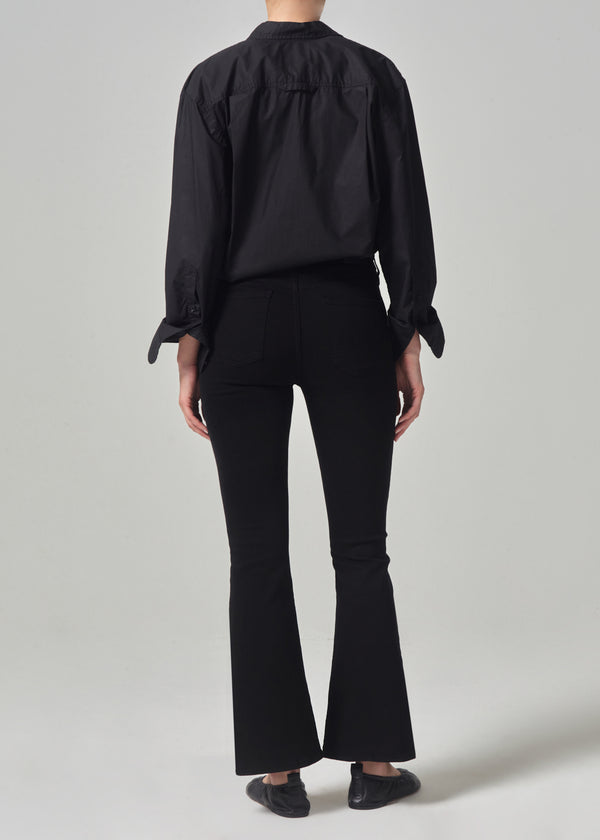 Gold Sign Maternity Lilah High Rise Bootcut 30" In Plush Black