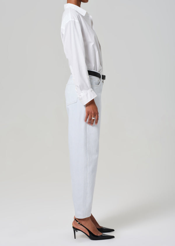 Gold Sign Miro Rework Relaxed Jean In Marine Stripe