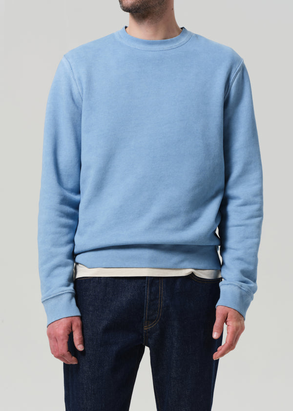 Gold Sign Vintage Crewneck Sweatshirt In Light Indigo