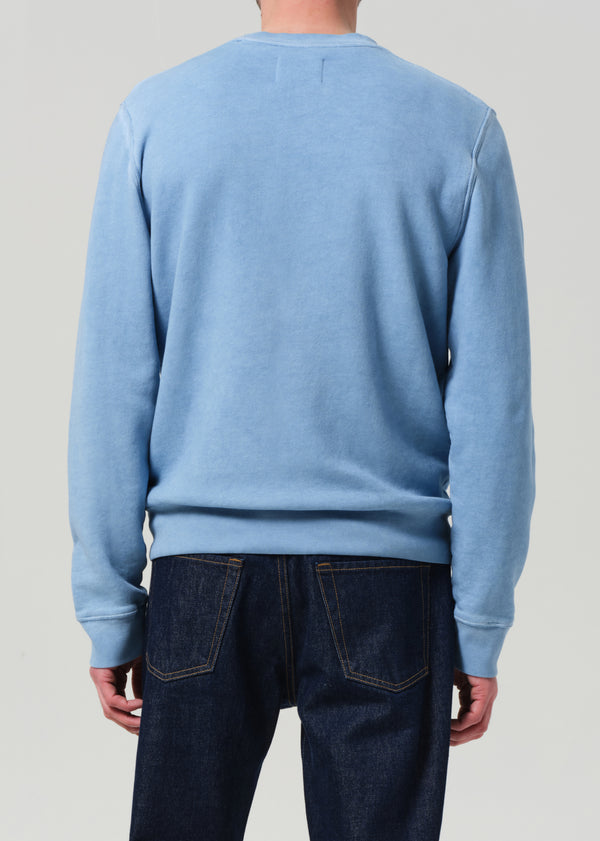 Gold Sign Vintage Crewneck Sweatshirt In Light Indigo