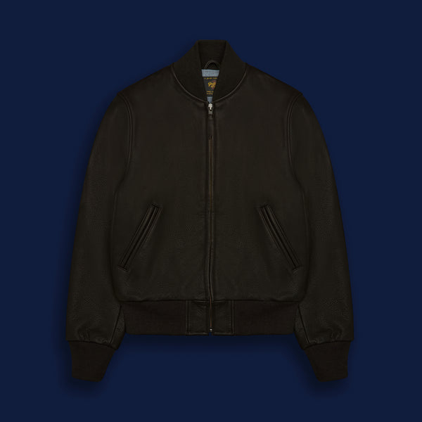 Golden Bear Sportswear THE ASHBURY - Dark Brown Leather Classic Fit