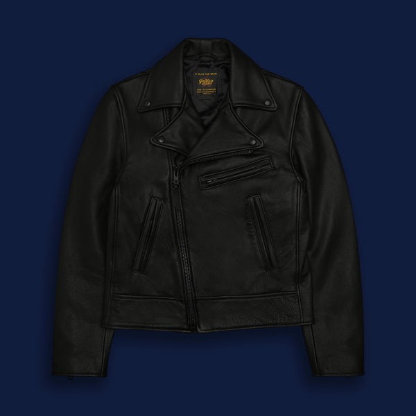 golden bear sportswear THE BRANNAN - Black Leather Contemporary Fit