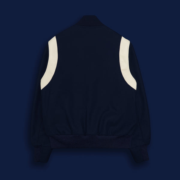 Golden Bear Sportswear THE HAYES - Royal Blue Melton Wool/Stone Leather Contemporary Fit