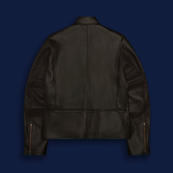 Golden Bear Sportswear THE LODI - Dark Brown Leather Slim Fit