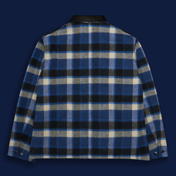 Golden Bear Sportswear THE NEWMAN - Blue/Black Plaid Wool Tailored Classic Fit