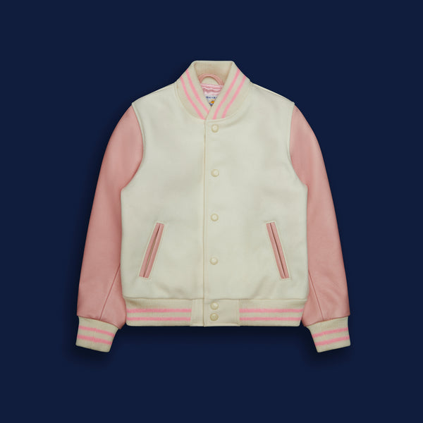 Golden Bear Sportswear THE PINT SIZE - Natural Melton Wool/Pink Leather Kids Fit