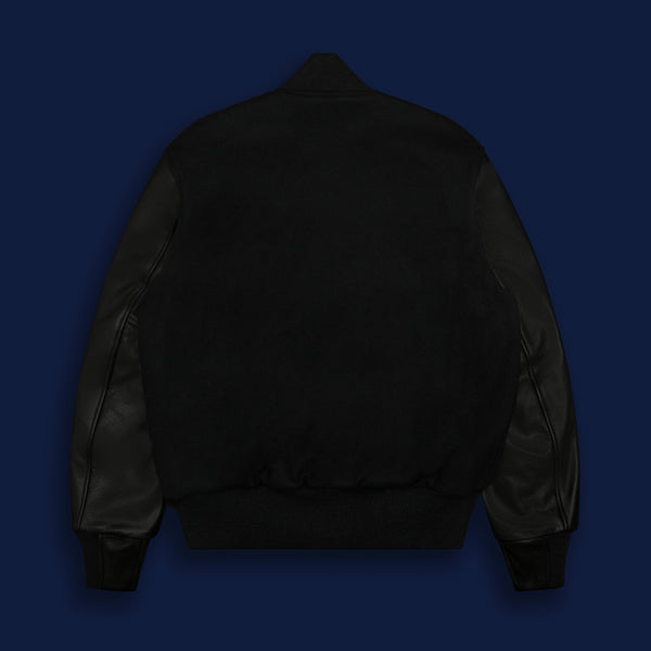 Golden Bear Sportswear THE PLAYER - Black Melton Wool/Black Leather Classic Fit