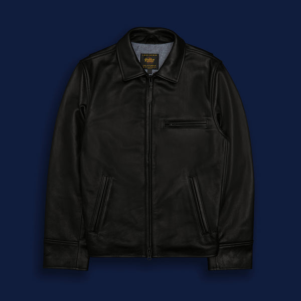 golden bear sportswear THE WATERFRONT - Black Naked Leather Contemporary Fit
