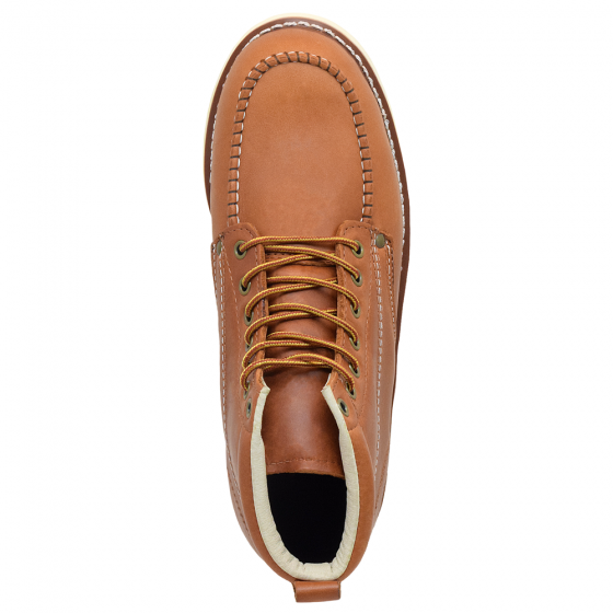 Golden Fox Casual Lace Up Lumber Moc Toe Boot (Rubber)