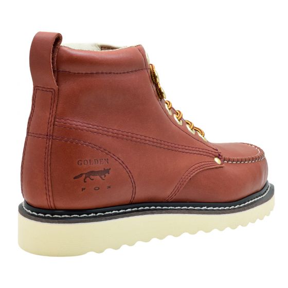 Golden Fox Golden Fox 6" Moc Steel Toe Wedge Work Boots