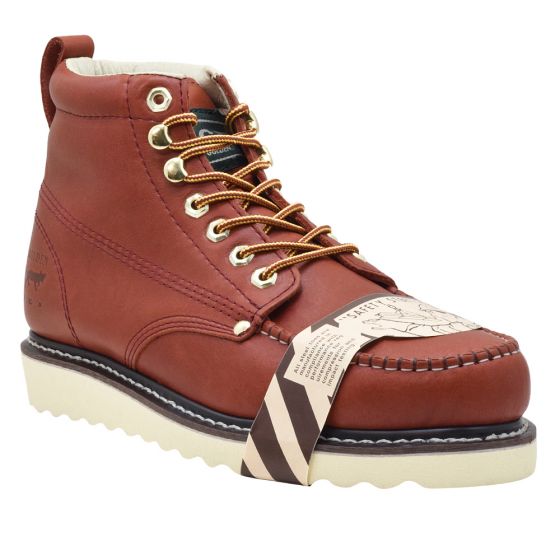 golden fox Golden Fox 6" Moc Steel Toe Wedge Work Boots