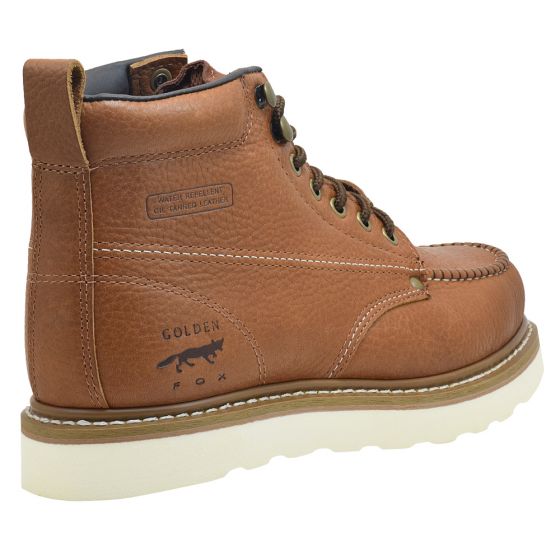 Golden Fox Golden Fox 6" Moc Steel Toe Work Boots (RB) (FINAL SALE)