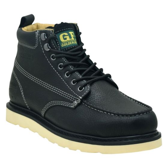 golden fox Golden Fox 6" Moc Steel Toe Work Boots (Rubber) (FINAL SALE)