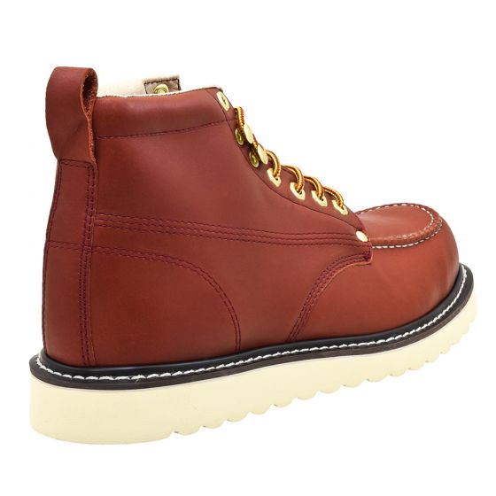 Golden Fox Golden Fox 6" Moc Toe Wedge Work Boots