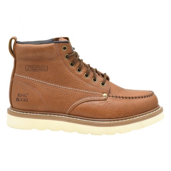 Golden Fox King Rocks 6" Casual Brown Moc Toe Boots - Ver. RB (FINAL SALE)