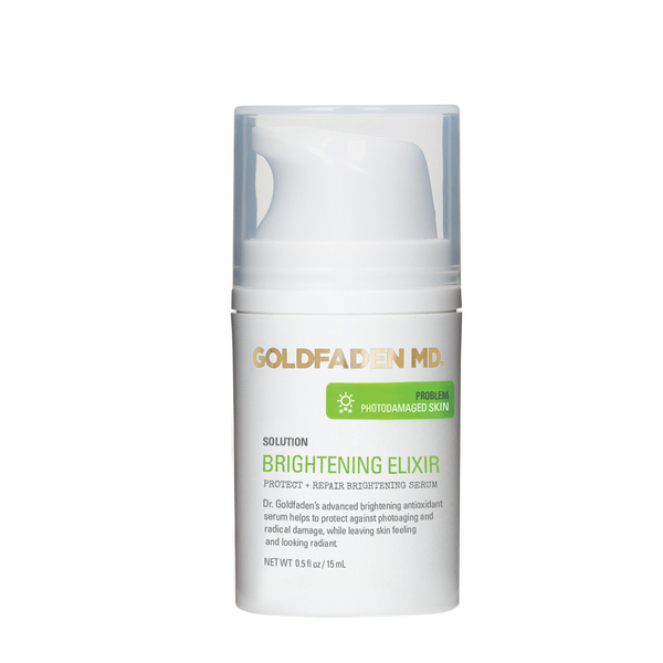 goldfaden md Brightening Elixir Travel Protect + Hydrate Brightening Serum