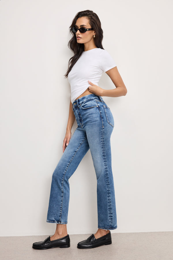 Good American ALWAYS FITS GOOD CURVE STRAIGHT JEANS