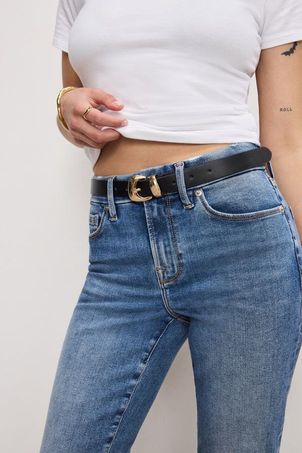 Good American ALWAYS FITS GOOD PETITE STRAIGHT JEANS