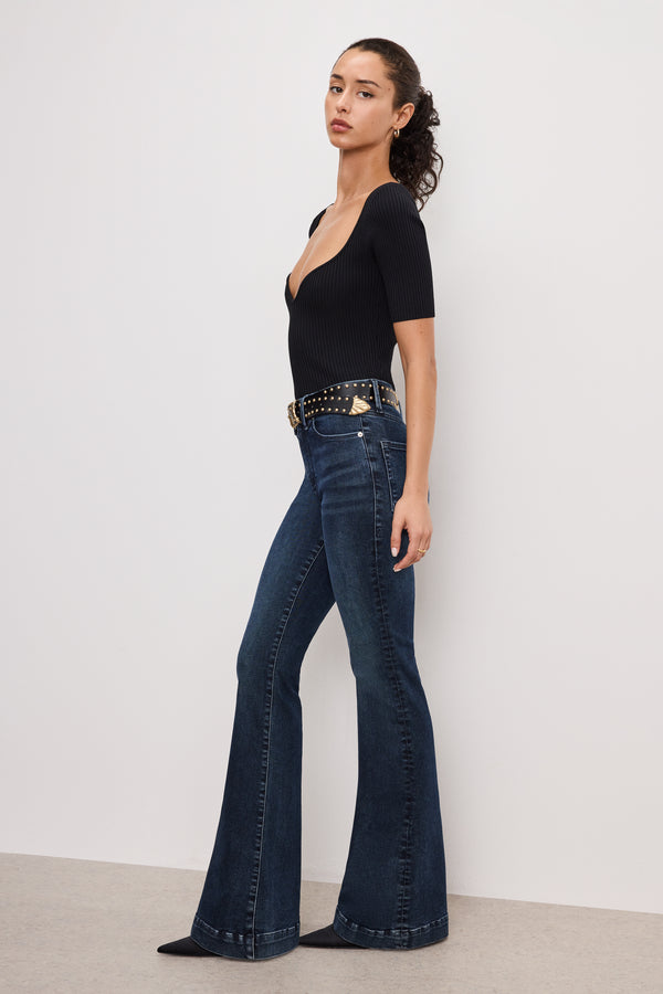 Good American ALWAYS FITS GOOD LEGS FLARE JEANS