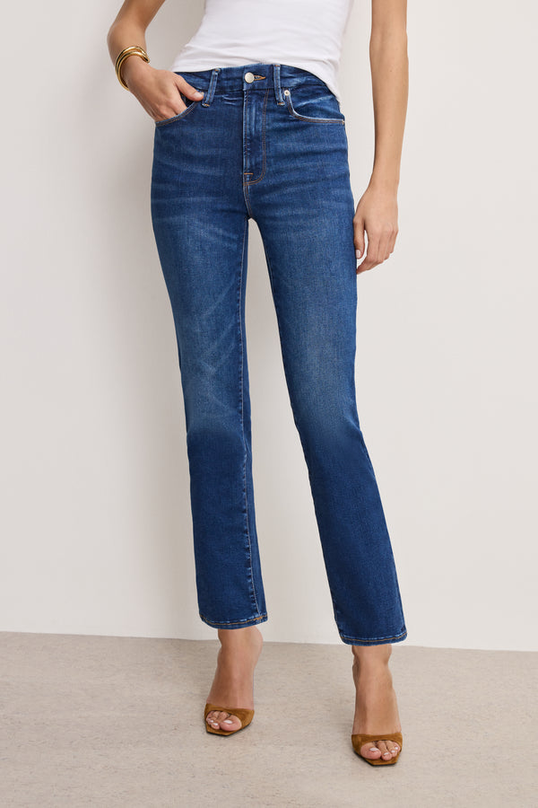 Good American ALWAYS FITS GOOD LEGS STRAIGHT JEANS