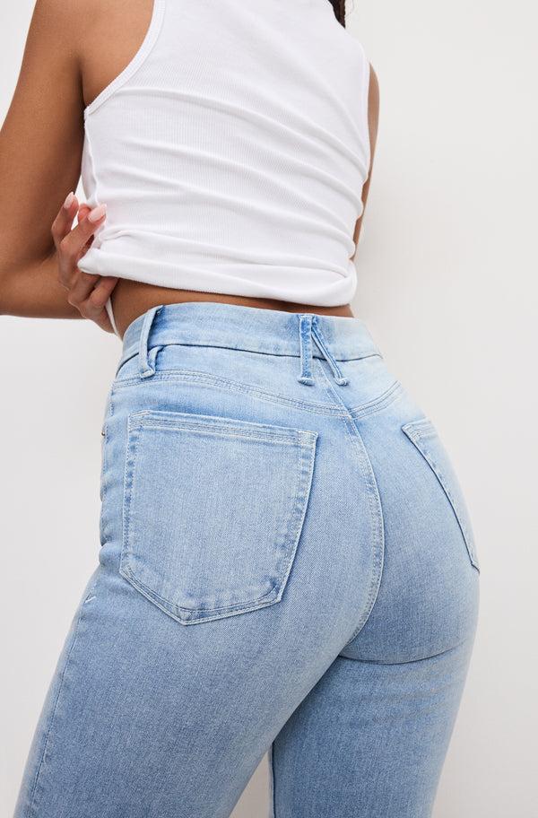 Good American ALWAYS FITS GOOD LEGS STRAIGHT JEANS