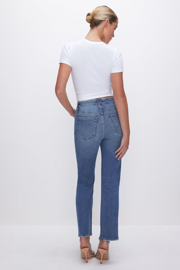 Good American ALWAYS FITS GOOD LEGS STRAIGHT JEANS