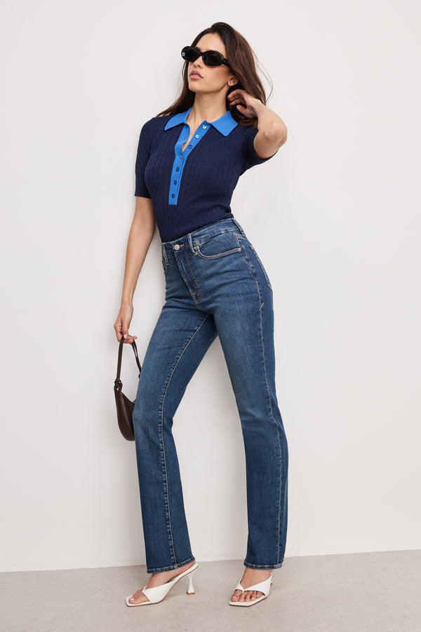 Good American CABLE KNIT BODYSUIT