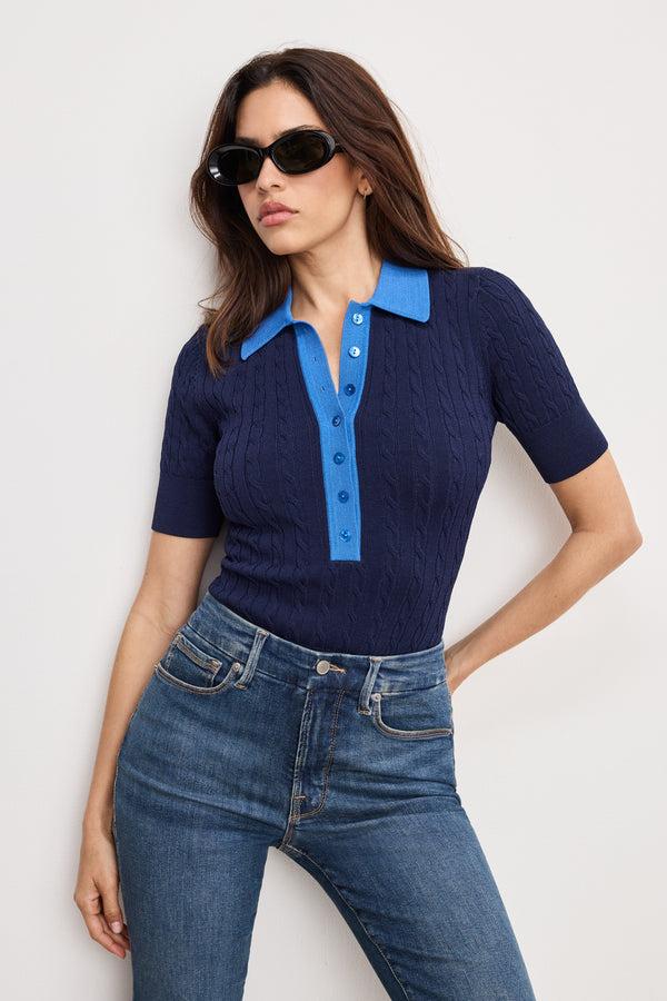 good american CABLE KNIT BODYSUIT