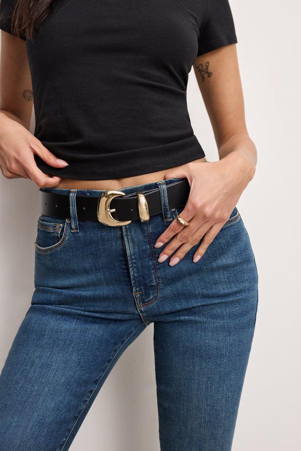 Good American CLASSIC BOLD BUCKLE BELT