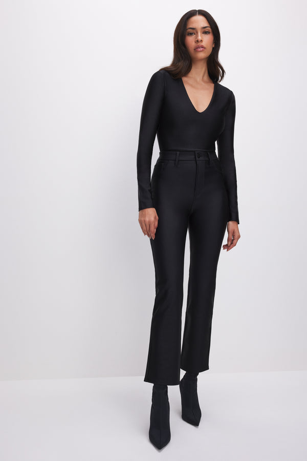 Good American COMPRESSION SHINE STRAIGHT PANTS