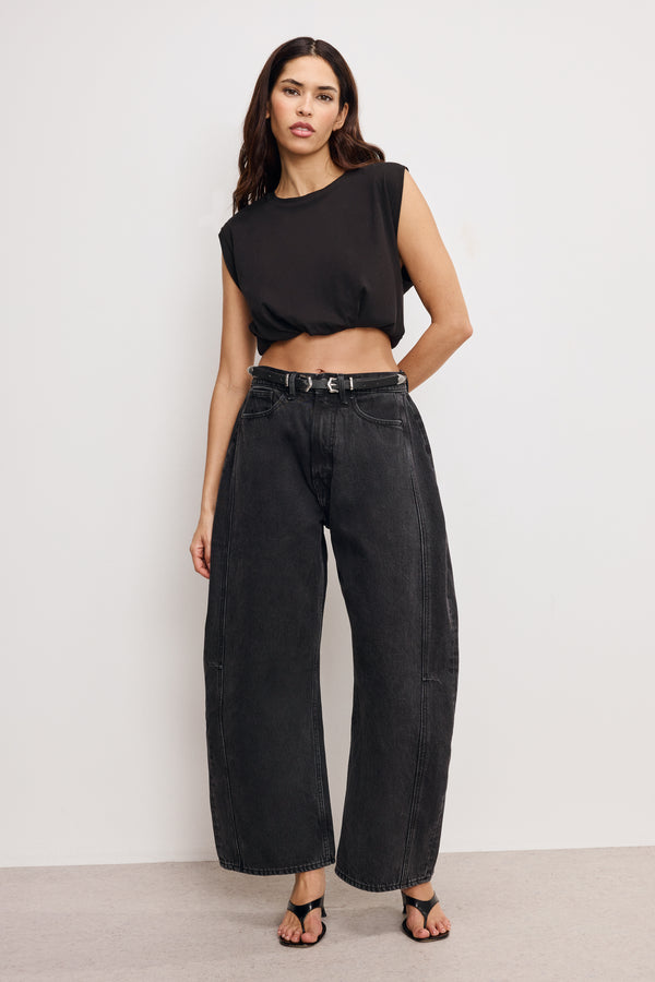 Good American COTTON MUSCLE TEE