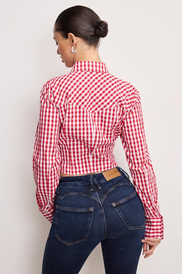 Good American DOLLY COUNTRY CORSET SHIRT