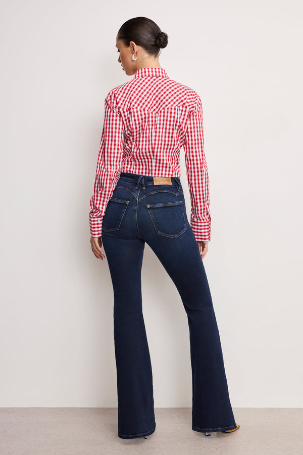 Good American DOLLY JOLEANS FLARE JEANS